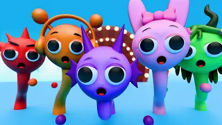 Sprunki Crew Rap Song 🎤 | Reddy, Oren, Durple, Pinki & Vineria Music Video 🎵