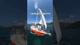 We LIVE on a Sailboat 🌎⛵️#shorts