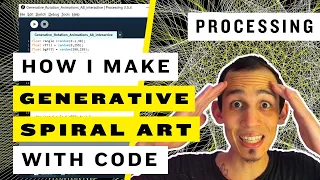Creative Coding Art Tutorial How To Code Spiral Generative Art in Processing