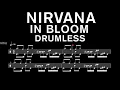 Nirvana - In Bloom - Drumless (with scrolling drum sheet)