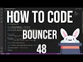 how to code racket - 48 bouncer big-bang with structs