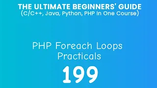 199 PHP Foreach Loop Practical