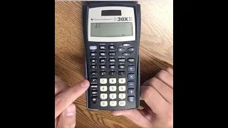 TI-30X IIS Square Root Tutorial
