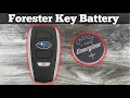 2016 - 2023 Subaru Forester Remote Fob Key Battery Change