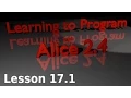 Alice Tutorial 2 4 Lesson 17 1 - While the World is Running Event
