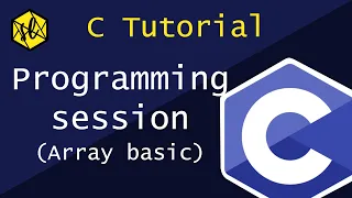 33 C Tutorial Arrays - Programming session declaration initialisation for loop printing array