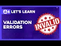 Let s Learn AdonisJS 6 Ep 6 2 - Displaying Validation Errors and Validating from our Request