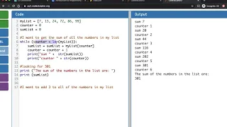 while-loops with lists Python