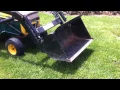 Yardman garden tractor with loader