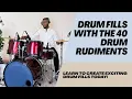 Drum Fills - Gospel chops Using All 40 Drum Rudiments