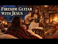 Fireside Guitar with Jesus 🔥 Cozy Rainy Fall Night | Acoustic Worship for Prayer & Bible Reading