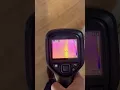 Leak detection plumbing leak found and fixed under wooden floor with thermal imaging camera