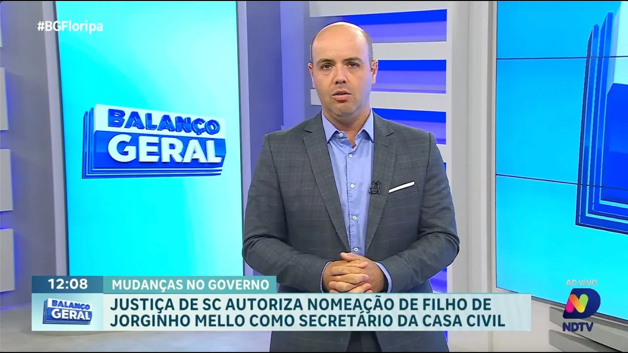 Filho de Jorginho Mello recebe autorização da Justiça para assumir Casa Civil em SC