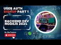Secure User Authentication in Express Using Mongoose MongoDB Bcrypt JWT and Cookie Sessions