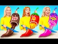Download Lagu Nourriture Gommeuse, Vraie Nourriture vs Nourriture au Chocolat Défi par Bubba DO Challenge