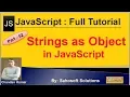 Strings as Object in JavaScript JavaScript Full Tutorial in Hindi