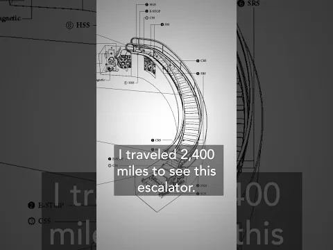 I traveled 2,400 miles to see this escalator. #lasvegas #engineering #design #escalator