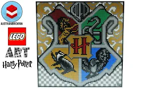 LEGO Art 31201 Harry Potter Ultimate Hogwarts Crest Speed Build