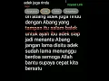 Download Lagu lirik lagu adek juga rindu #liriklagu