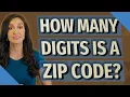 How many digits is a zip code