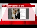 Tim Scott announces that he got married this weekend