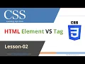 HTML Tag vs Element