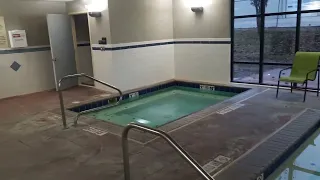 Tour of the pool inside the Hampton Inn Suites