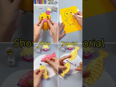 Diy Breathing Duck And Fish ~ So Cute!#diy #craft #easycrafts #kidscrafts #diyboat