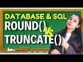 Database SQL Difference Between Round Truncate Class 12 IP