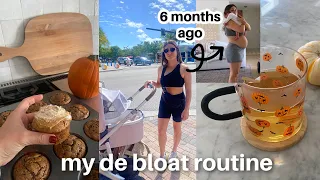 MY DE BLOAT ROUTINE| Getting my period back, protein muffins