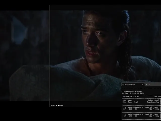 Multi-GPU DLSS Neural Rendering — Dual RTX 5060 Ti (Dawnwalker, Cinematic)