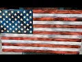 American Flag Gun Cabinet
