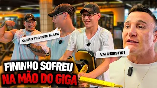 GIGA PEGOU PESADO COM O FININHO NO PRIMEIRO TREINO