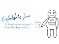 21 Methoden in Java I - ohne Ruckgabewert