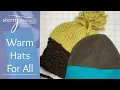 Warm Hats for All - Free Fleece Pattern a Step-by-Step Tutorial