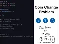 Coin change problem - Dynamic Programming