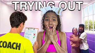 TRYING OUT for ALL-STAR CHEER! *emotional*