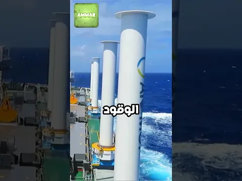 الأشرعة الدوّارة على السفن توفر الوقود وتقلل الانبعاثات ⛴️🌬️