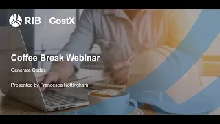 RIB CostX Coffee Break - Generating Codes
