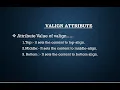 valign valign in HTML Table How to set vertically alignment of text in a cell of table