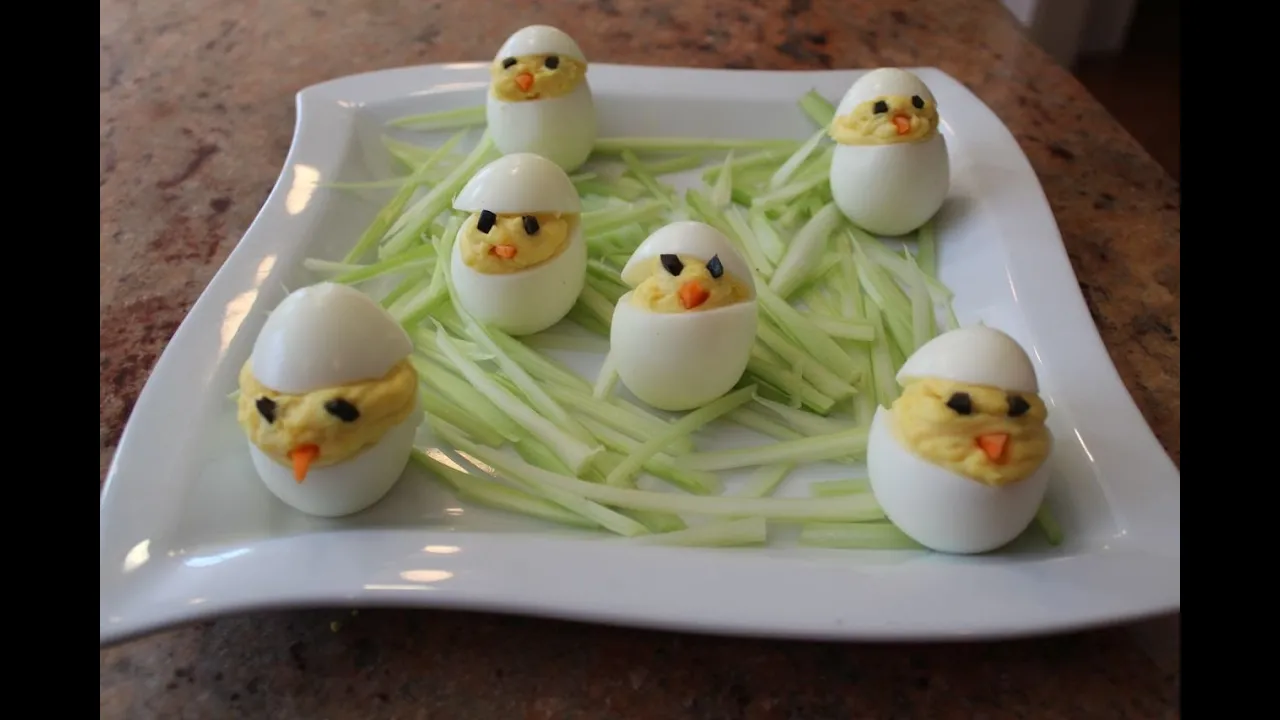 Hard Boiled Egg Chicks: Classy Cookin