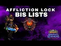 Affliction Lock BiS Lists Pre-Raid Phase 1