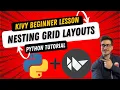 Nest Grid Layouts Adjust Widget Width and Update Label in Kivy - Python Cross-Platform App Builder