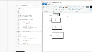 C program Right Triangle using recursion