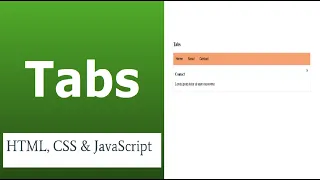 Create Responsive Tabs with CSS and JavaScript Step-by-Step Tutorial for Beginners