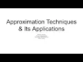 CS5300 Approximation Algorithms Presentation