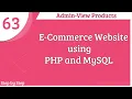 E-commerce website using PHP and MySQL Admin-View Products section Part - 63