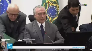 اتهام الرئيس البرازيلي ميشال تامر بتلقي رشوة قدرها نصف مليون ريال برازيلي دندنها