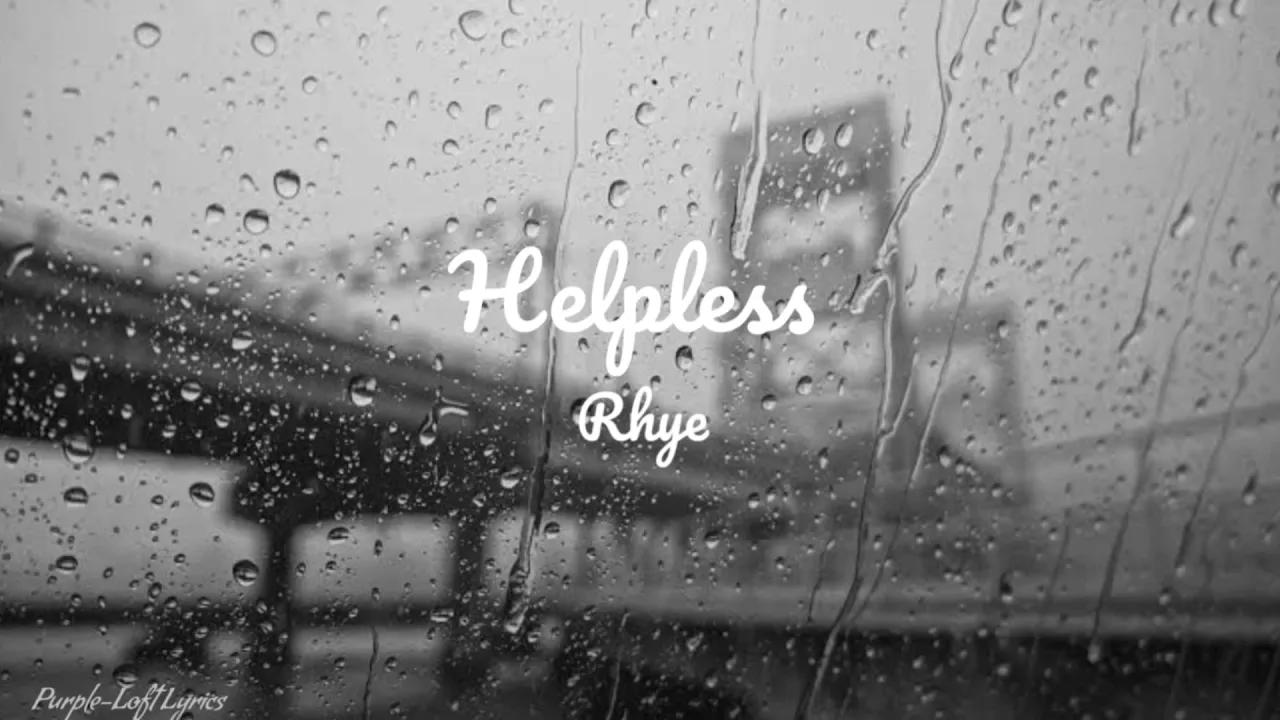 Helpless - Rhye (Lyric Video)