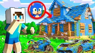 BEBEK SONİC ORTADAN KAYBOLDU, SONRA GİZLİ TERK EDİLMİŞ EVİNİ BULDUM 😱 Minecraft
